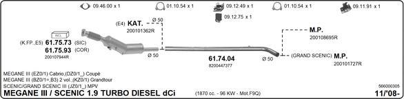 Imasaf 566000305 - Система випуску ОГ autocars.com.ua