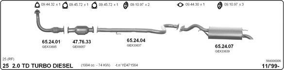 IMASAF 568000006 - Система випуску ОГ autocars.com.ua