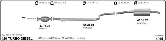 IMASAF 568000050 - Система випуску ОГ autocars.com.ua