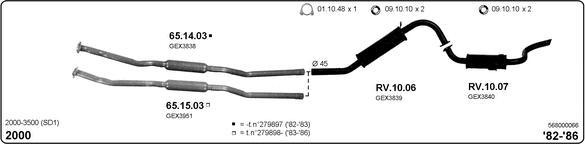 IMASAF 568000066 - Система випуску ОГ autocars.com.ua