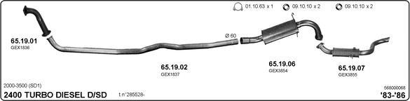 IMASAF 568000068 - Система випуску ОГ autocars.com.ua