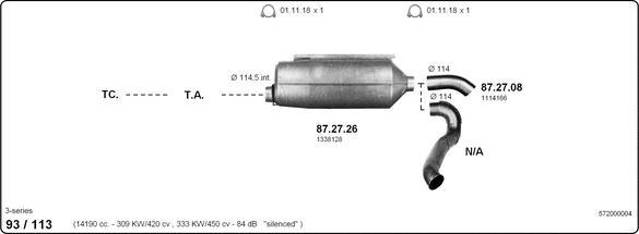 IMASAF 572000004 - Система випуску ОГ autocars.com.ua