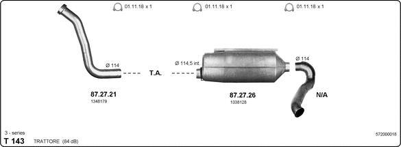 IMASAF 572000018 - Система випуску ОГ autocars.com.ua