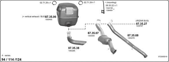 IMASAF 572000019 - Система випуску ОГ autocars.com.ua