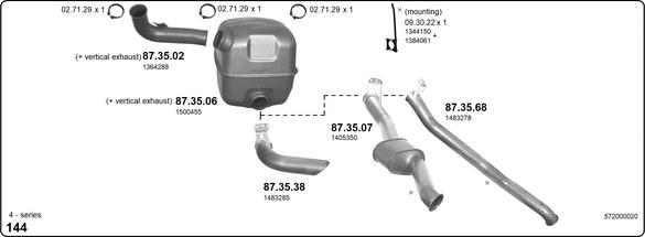 IMASAF 572000020 - Система випуску ОГ autocars.com.ua
