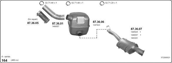 IMASAF 572000021 - Система випуску ОГ autocars.com.ua