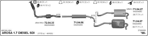 Imasaf 573000009 - Система випуску ОГ autocars.com.ua