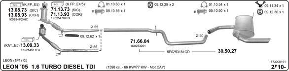 Imasaf 573000161 - Система випуску ОГ autocars.com.ua