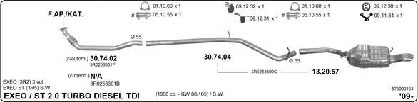 Imasaf 573000163 - Система випуску ОГ autocars.com.ua