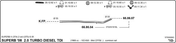 IMASAF 575000063 - Система випуску ОГ autocars.com.ua