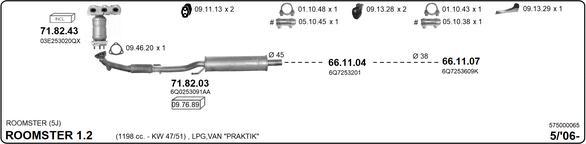 Imasaf 575000065 - Система выпуска ОГ avtokuzovplus.com.ua