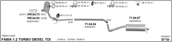 Imasaf 575000077 - Система выпуска ОГ avtokuzovplus.com.ua