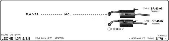 IMASAF 576000020 - Система випуску ОГ autocars.com.ua