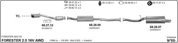 IMASAF 576000028 - Система випуску ОГ autocars.com.ua