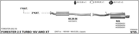 IMASAF 576000035 - Система випуску ОГ autocars.com.ua