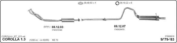 IMASAF 579000010 - Система випуску ОГ autocars.com.ua