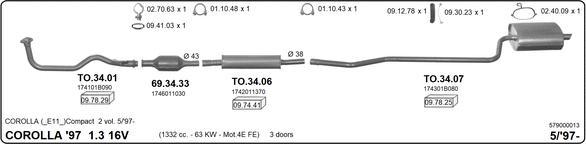 IMASAF 579000013 - Система випуску ОГ autocars.com.ua
