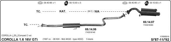IMASAF 579000019 - Система випуску ОГ autocars.com.ua