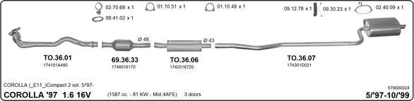IMASAF 579000024 - Система випуску ОГ autocars.com.ua