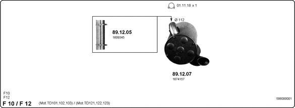 IMASAF 586000001 - Система випуску ОГ autocars.com.ua