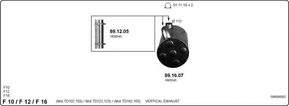 IMASAF 586000002 - Система випуску ОГ autocars.com.ua