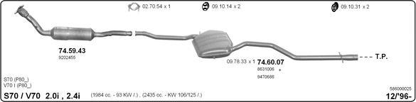 IMASAF 586000025 - Система випуску ОГ autocars.com.ua