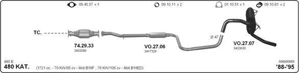 IMASAF 586000069 - Система випуску ОГ autocars.com.ua