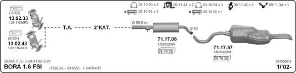 Imasaf 587000013 - Система випуску ОГ autocars.com.ua