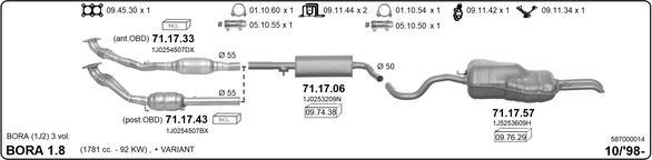 IMASAF 587000014 - Система випуску ОГ autocars.com.ua