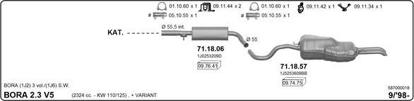 IMASAF 587000018 - Система випуску ОГ autocars.com.ua