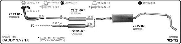 IMASAF 587000022 - Система випуску ОГ autocars.com.ua