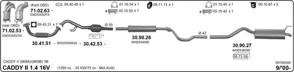 IMASAF 587000026 - Система випуску ОГ autocars.com.ua