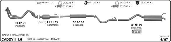 IMASAF 587000027 - Система випуску ОГ autocars.com.ua