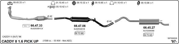 IMASAF 587000028 - Система випуску ОГ autocars.com.ua