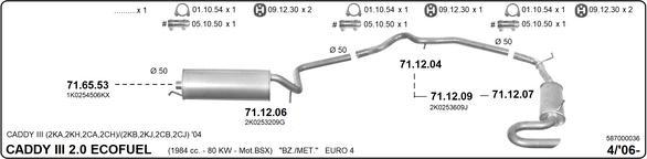 IMASAF 587000036 - Система випуску ОГ autocars.com.ua