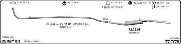 IMASAF 587000042 - Система випуску ОГ autocars.com.ua