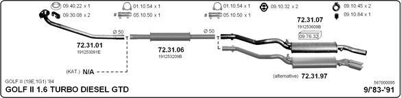 IMASAF 587000095 - Система випуску ОГ autocars.com.ua