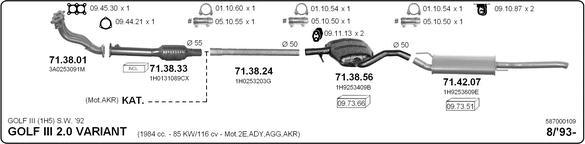 Imasaf 587000109 - Система випуску ОГ autocars.com.ua