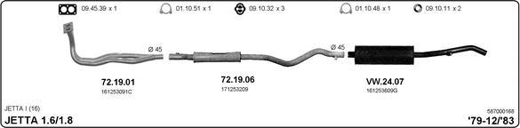 IMASAF 587000168 - Система випуску ОГ autocars.com.ua
