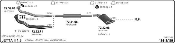 IMASAF 587000178 - Система випуску ОГ autocars.com.ua