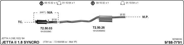 IMASAF 587000183 - Система випуску ОГ autocars.com.ua