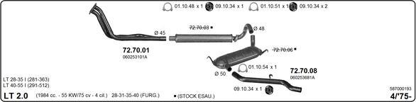 IMASAF 587000193 - Система випуску ОГ autocars.com.ua