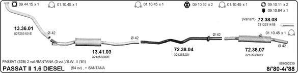 IMASAF 587000239 - Система випуску ОГ autocars.com.ua