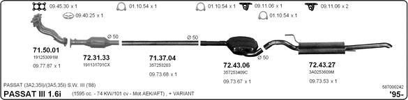 Imasaf 587000242 - Система випуску ОГ autocars.com.ua