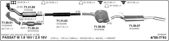 Imasaf 587000247 - Система випуску ОГ autocars.com.ua