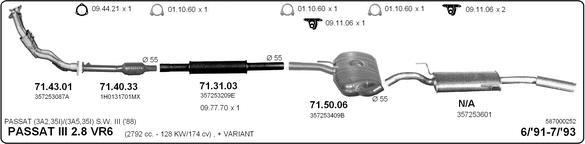IMASAF 587000252 - Система випуску ОГ autocars.com.ua