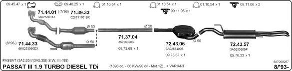 Imasaf 587000257 - Система випуску ОГ autocars.com.ua