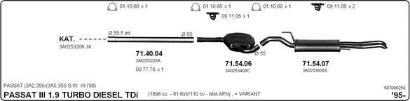 IMASAF 587000258 - Система випуску ОГ autocars.com.ua