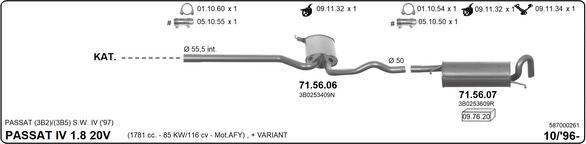 IMASAF 587000261 - Система випуску ОГ autocars.com.ua