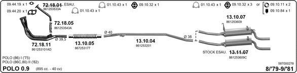 IMASAF 587000278 - Система випуску ОГ autocars.com.ua